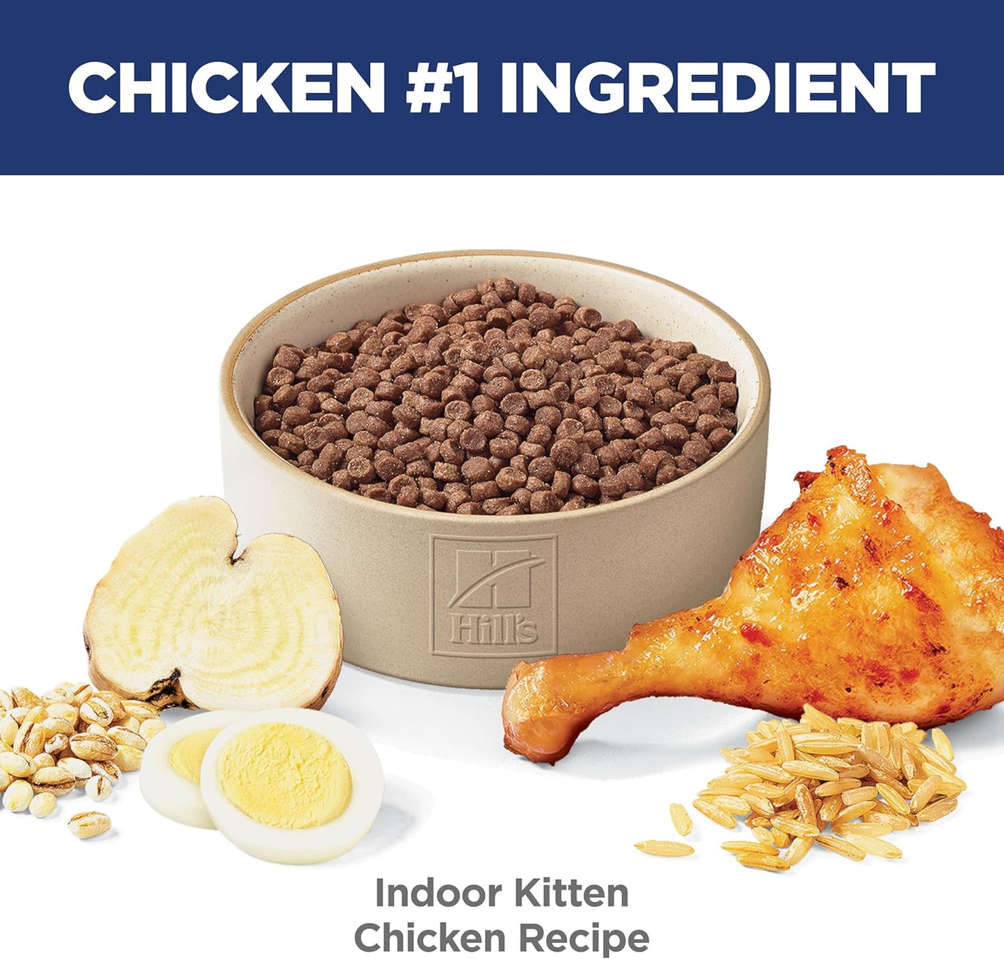 Hill'S Science Diet Dry Cat Food, Kitten, Indoor, Chicken Recipe, 3.5 Lb. Bag